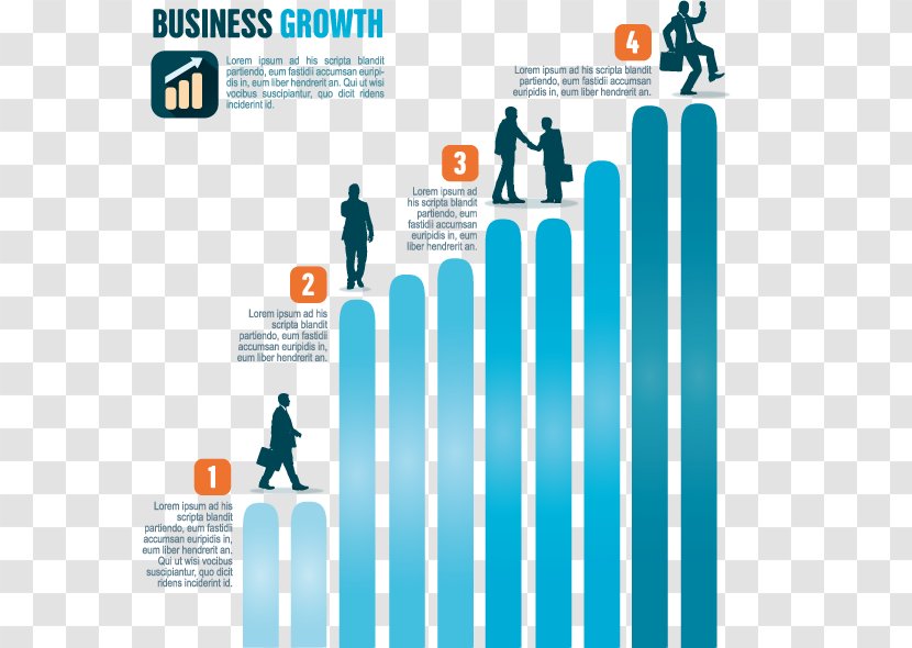 Infographic Businessperson Company - Business - Vector Elements For Growth Chart Transparent PNG