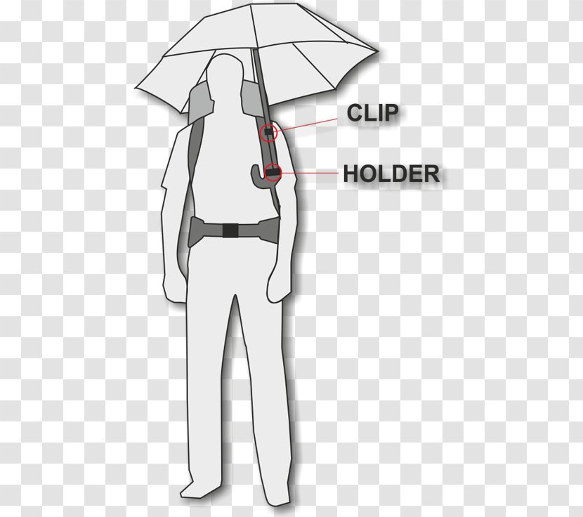 Umbrella Stand Backpack Bag Trolley - Diagram - Shoulder Strap Transparent PNG