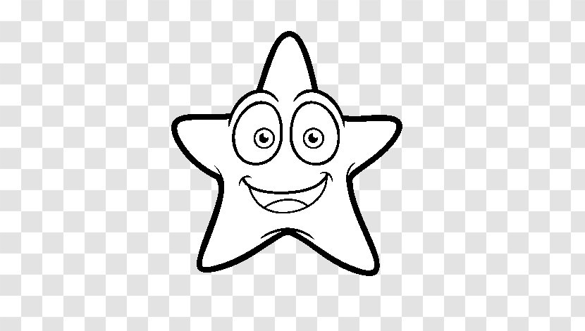 Starfish Drawing Coloring Book - Watercolor Transparent PNG