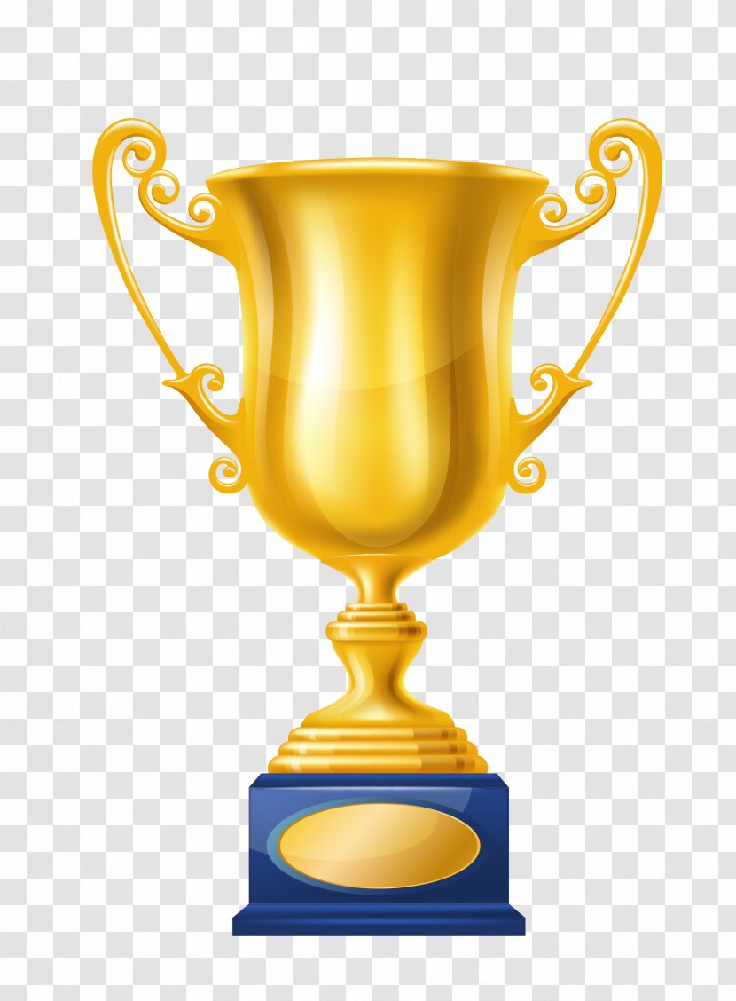 Trophy Clip Art - Yellow - Champion Transparent PNG