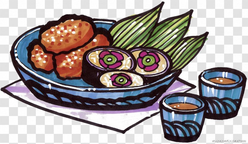 Ingredient Food - Dishware - Creative Image Painted Sushi Transparent PNG