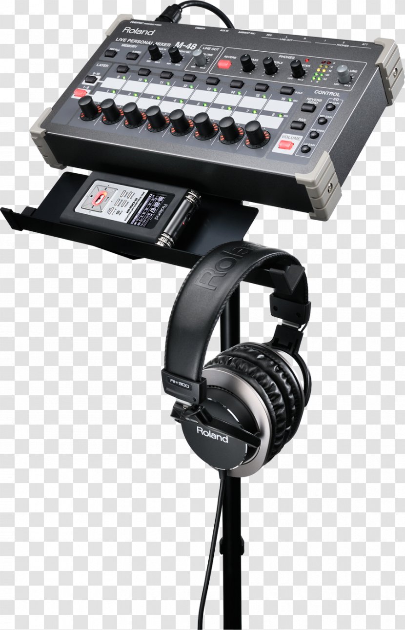 Audio Mixers Roland Corporation Electronic Musical Instruments Headphones - System Transparent PNG