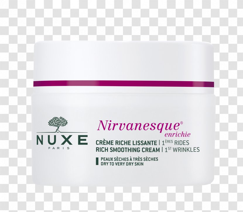 Nuxe Nirvanesque Smoothing Cream Wrinkle Skin Moisturizer - Alpha Hydroxy Acid - Lotion Transparent PNG