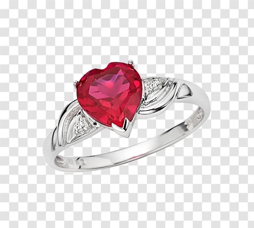 Ring Heart Jewellery Cubic Zirconia Transparent PNG
