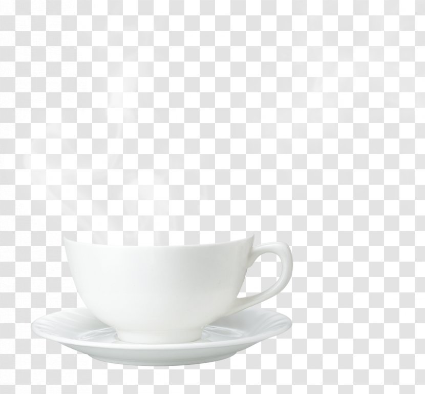 Coffee Cup Ceramic Saucer Mug - White Cups Transparent PNG