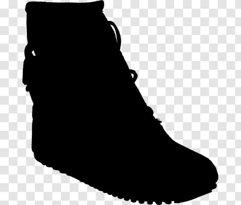 Shoe Boot Walking Clip Art Black M - Suede Transparent PNG