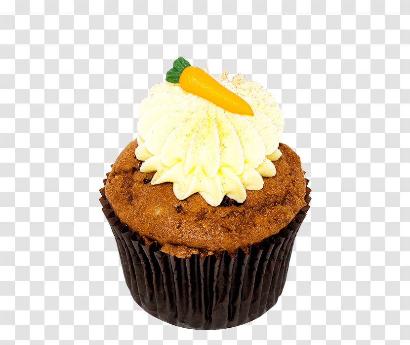 Cupcake Frosting & Icing Carrot Cake Muffin Cream - Pastry Transparent PNG