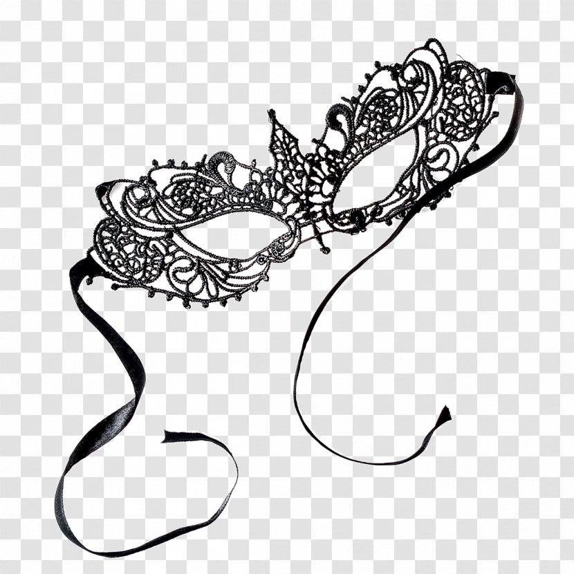 Luxury Mask Women's Laser Cut Metal Venetian Pretty Masquerade Clip Art Headgear Clothing Accessories - Black And White - Faberlic Kosmetika Transparent PNG