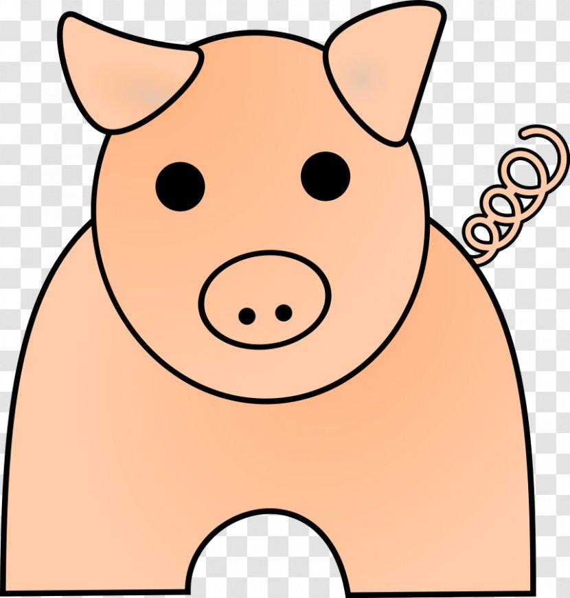 Domestic Pig Free Content Clip Art - Snout - Cartoon Guinea Pictures Transparent PNG