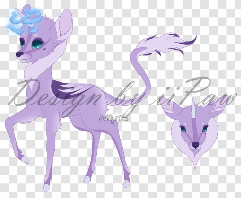 Reindeer Pony Horse Antler - Purple - We Are Open Transparent PNG