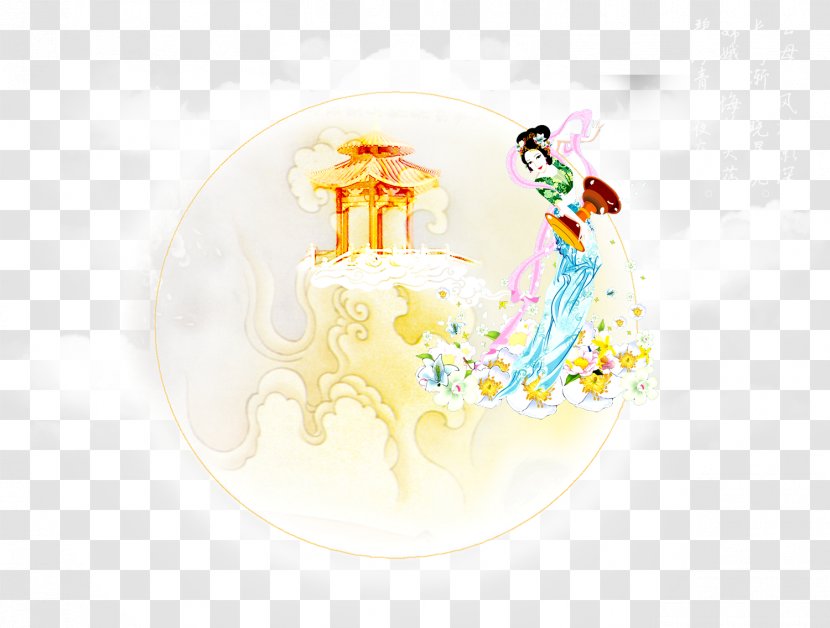Graphic Design Character Illustration - Chang E Transparent PNG