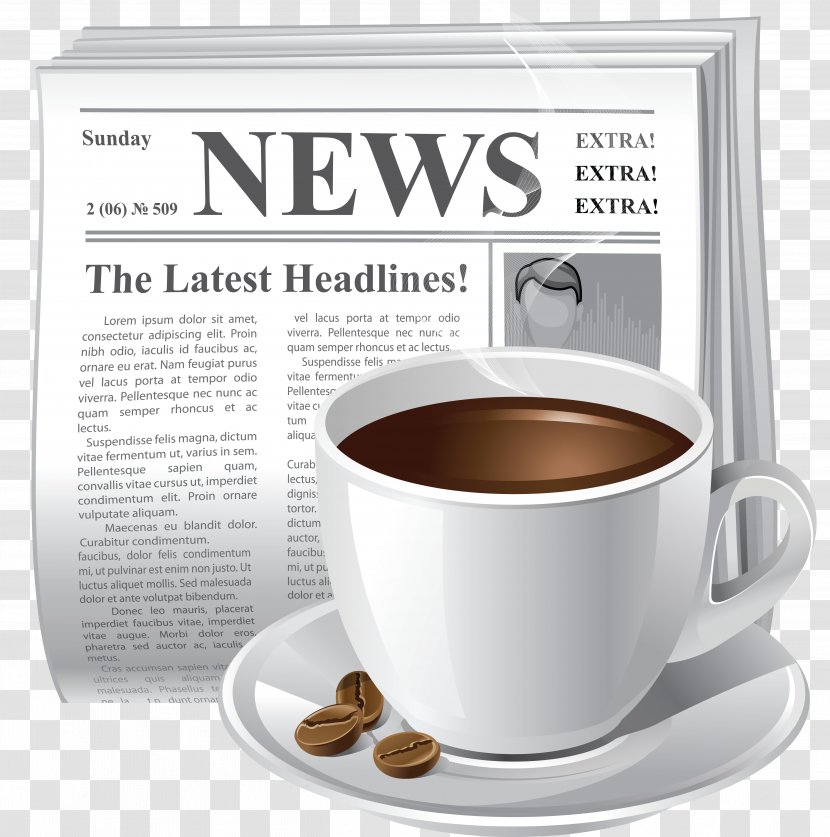 Newspaper Extra Breaking News - Tableware Transparent PNG