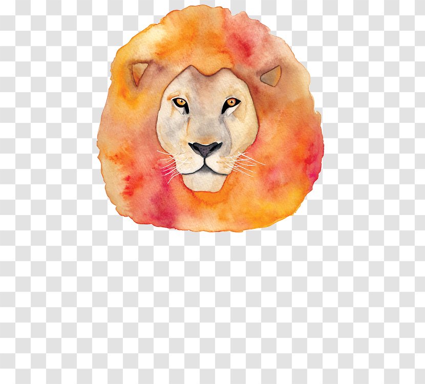 Lion Watercolor Painting - Mammal Transparent PNG
