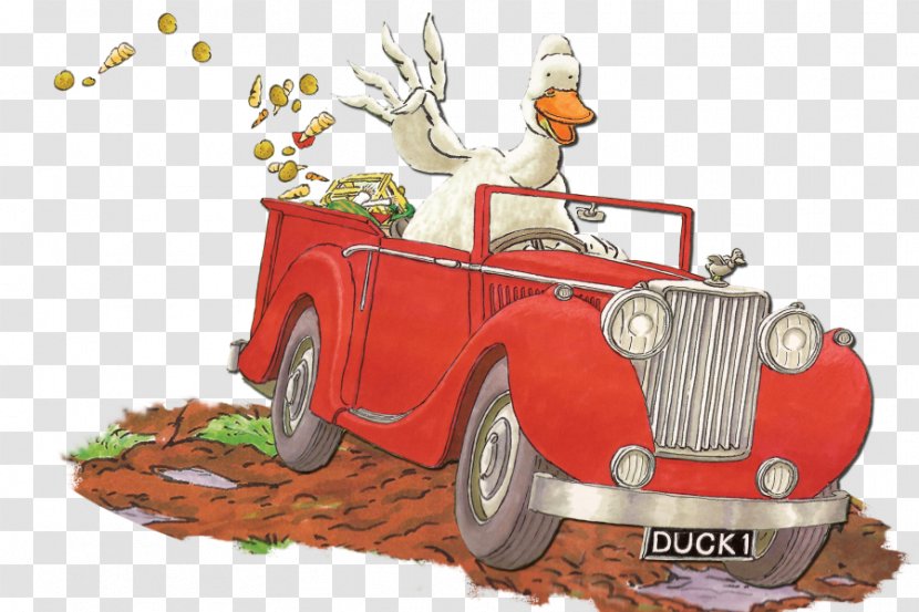 Antique Car Duck In The Truck Clip Art - Vintage - Tale Clipart Transparent PNG