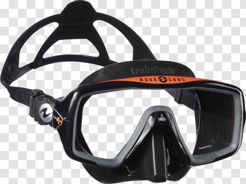 Diving & Snorkeling Masks Underwater Scuba Aqua Lung/La Spirotechnique Set - Mask Transparent PNG