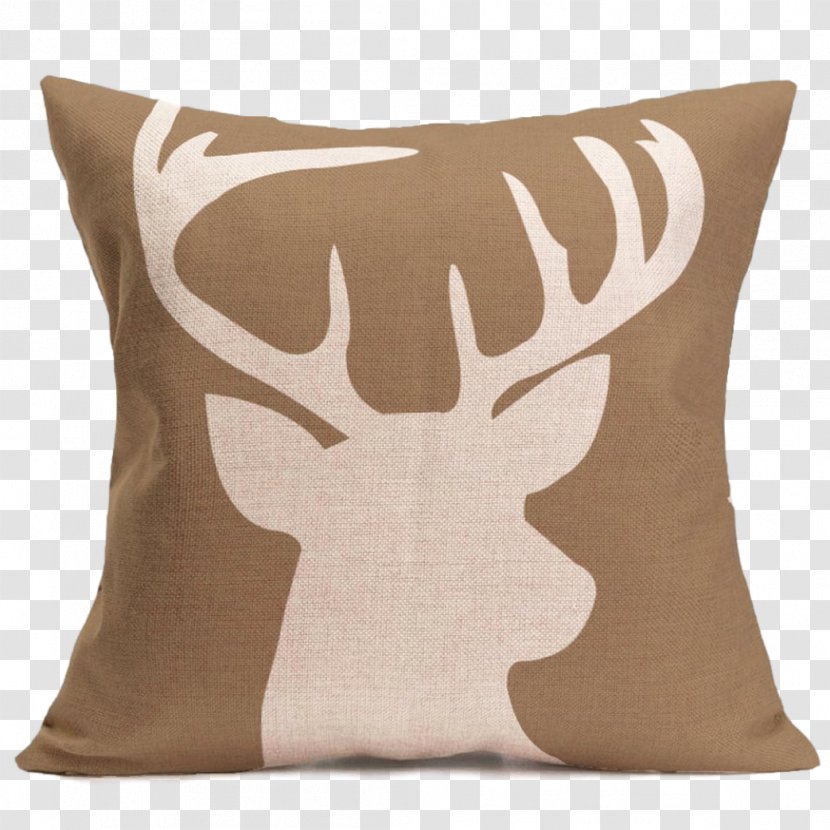 Deer Throw Pillows Couch Cushion - Wall Transparent PNG
