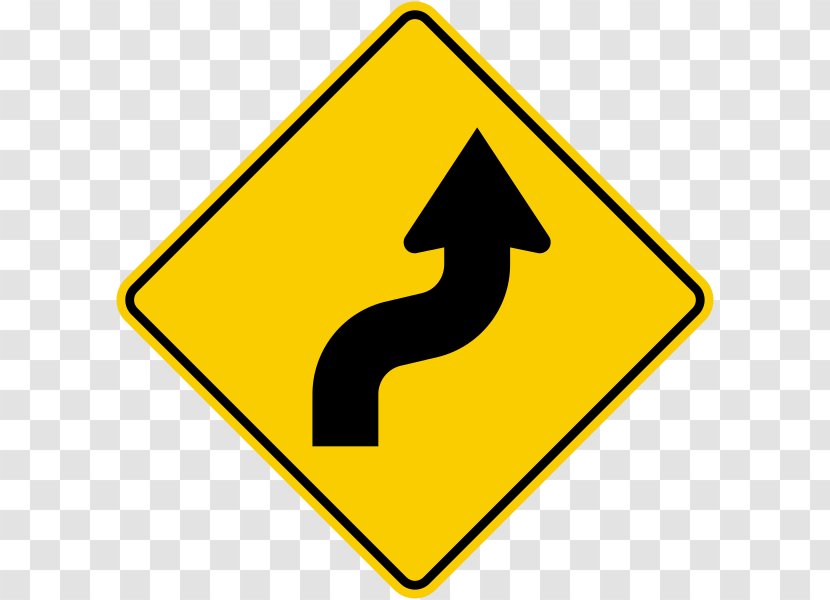 Reverse Curve Traffic Sign Manual On Uniform Control Devices Warning - Signage - Arrow Transparent PNG