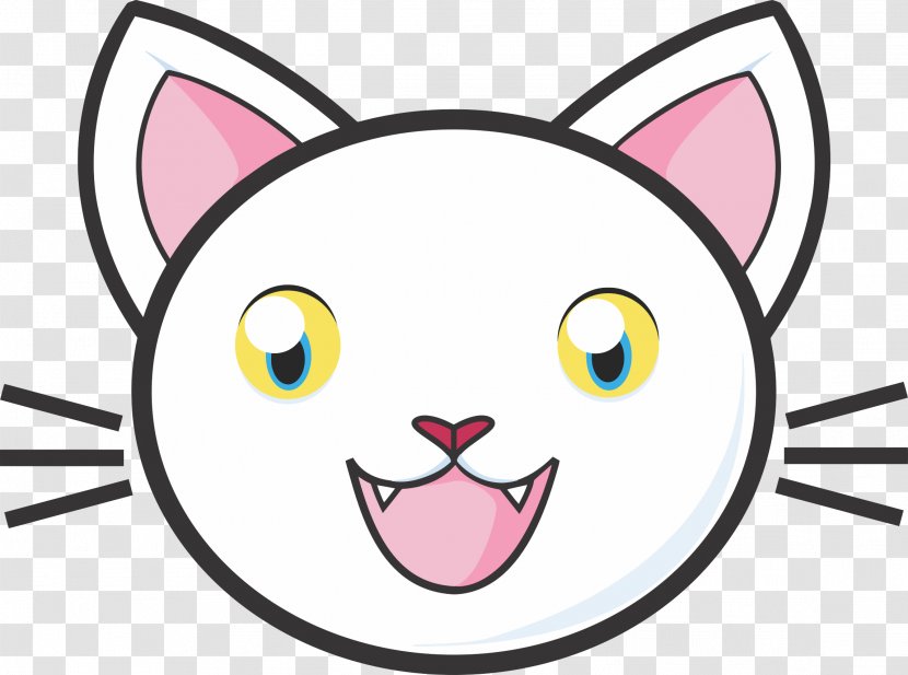Siamese Cat Kitten Tabby Cartoon Clip Art - Facial Expression - Lucky Transparent PNG