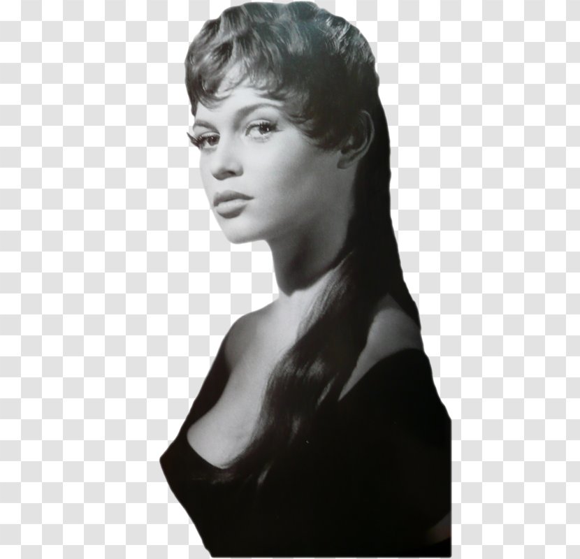 Cosette Harcourt Studio Portrait Black And White Photography - Silhouette - Brigitte Bardot Transparent PNG