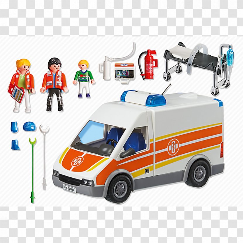 PLAYMOBIL Ziekenwagen Met Licht En Geluid 6685 Ambulance With Lights And Sound Toy - Lego Transparent PNG