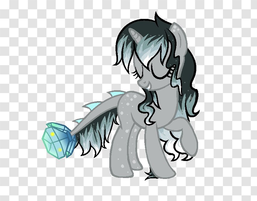 Pony Horse Legendary Creature Clip Art - Cartoon - Gemstone Magic Transparent PNG