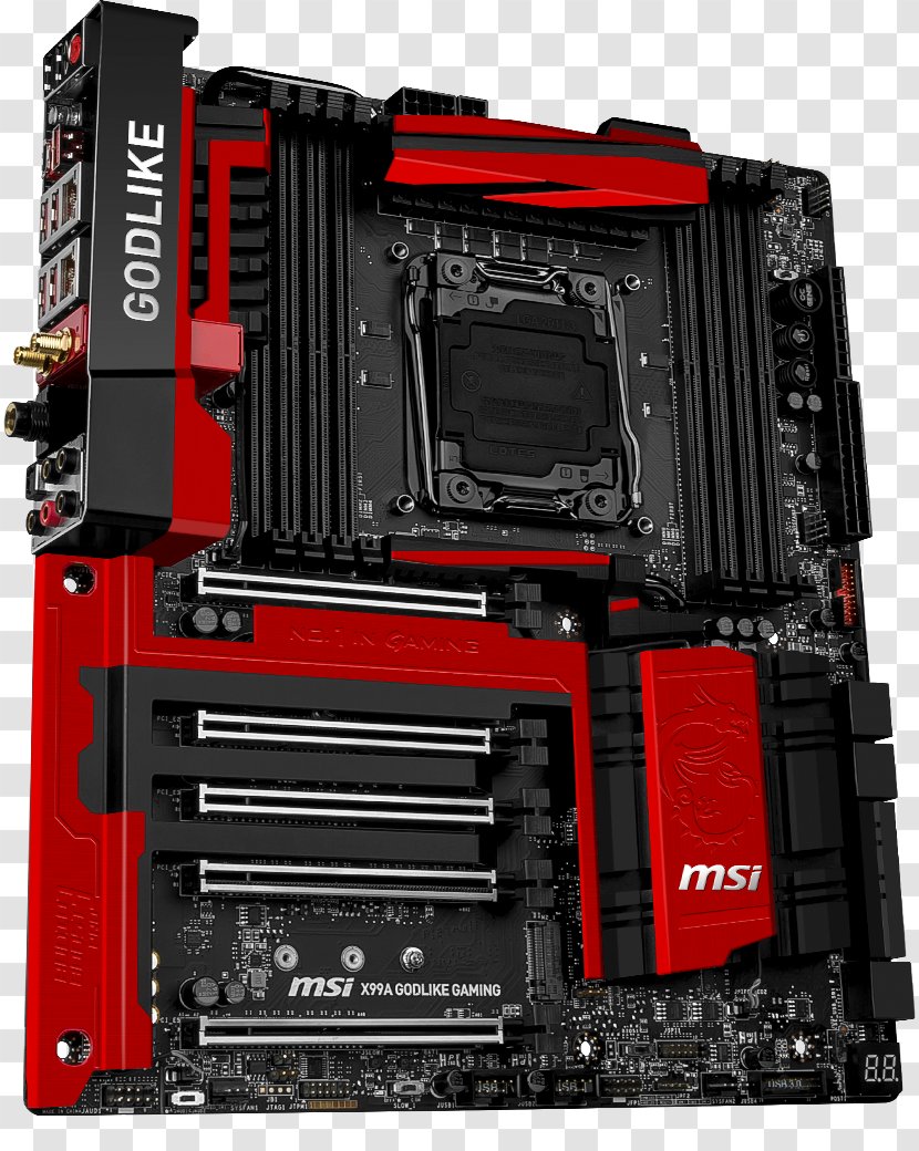 Dell RGB & Hi-Fi GAMING Motherboard X99A GODLIKE Micro-Star International Intel X99 - Electronic Device - Computer Transparent PNG