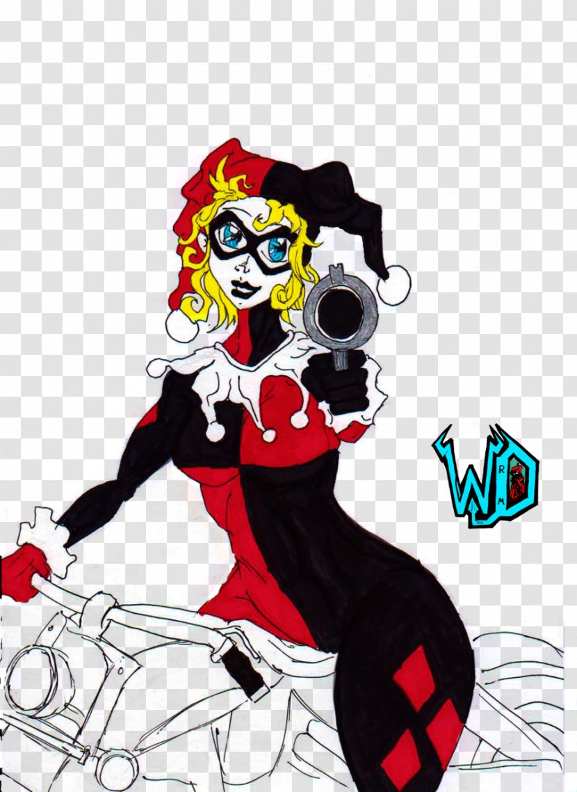 Harley Quinn Joker Art Riddler Drawing - Character Transparent PNG