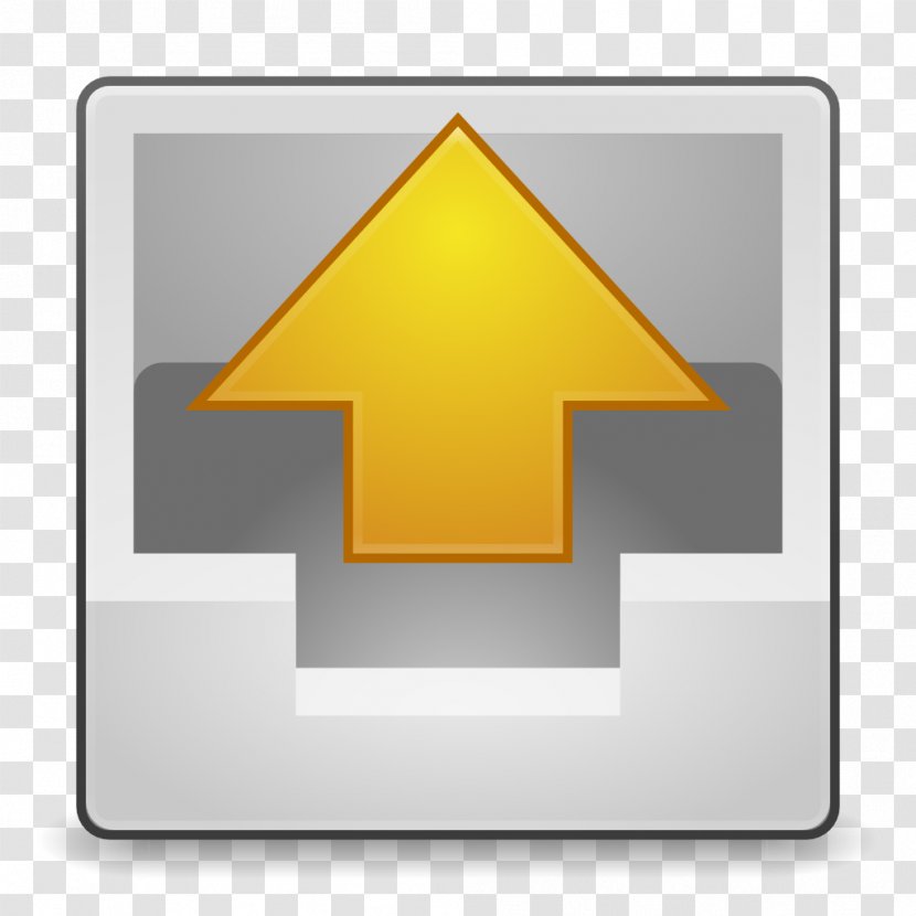 Square Triangle Symbol Yellow - Email - Actions Mail Outbox Transparent PNG