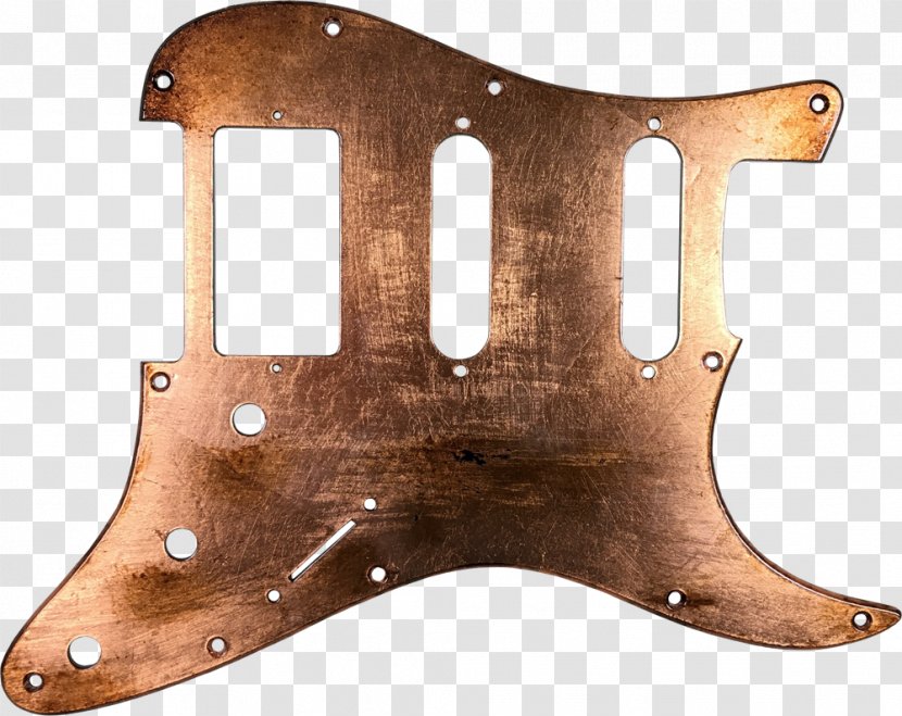 Copper Pickguard Metal Guitar Fender Stratocaster - Leaf Transparent PNG