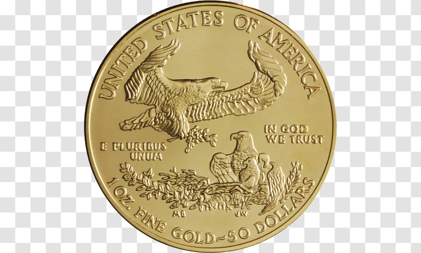 Bullion Coin American Gold Eagle - United States Dollar Transparent PNG