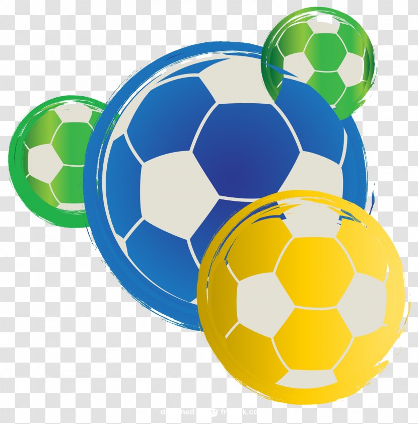 2014 FIFA World Cup Brazil Tournament Football - Pallone - Hand Painted Colored Vector Transparent PNG