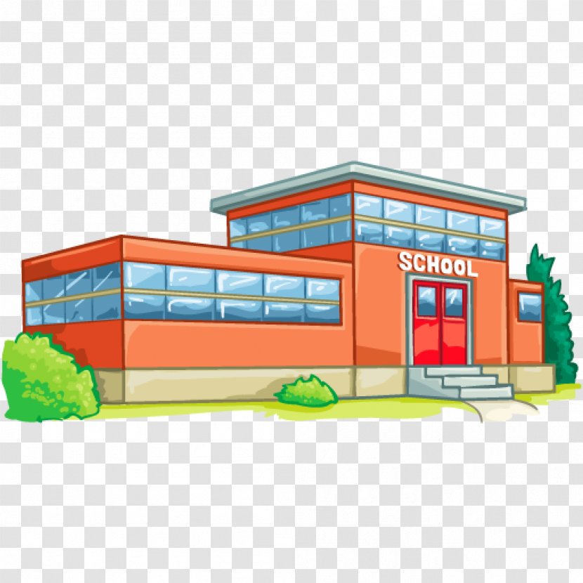 High School District National Secondary Clip Art - House - Picture Of Building Transparent PNG