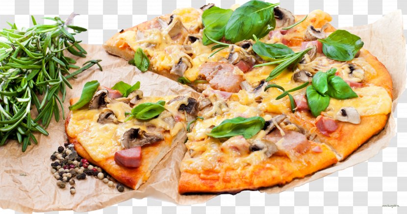 California-style Pizza Sicilian Vegetarian Cuisine Food - Cheese Transparent PNG