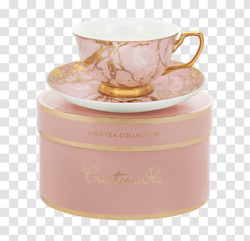 Cristina Re Teacup & Saucer Teaspoon - French Tea Cart Transparent PNG