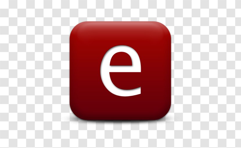 Letter Vowel - Red - Symbol Transparent PNG