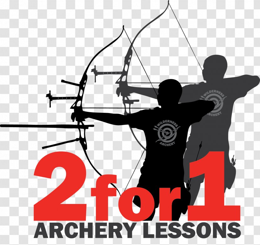 Archery Silhouette Bow And Arrow Clip Art - Diagram Transparent PNG