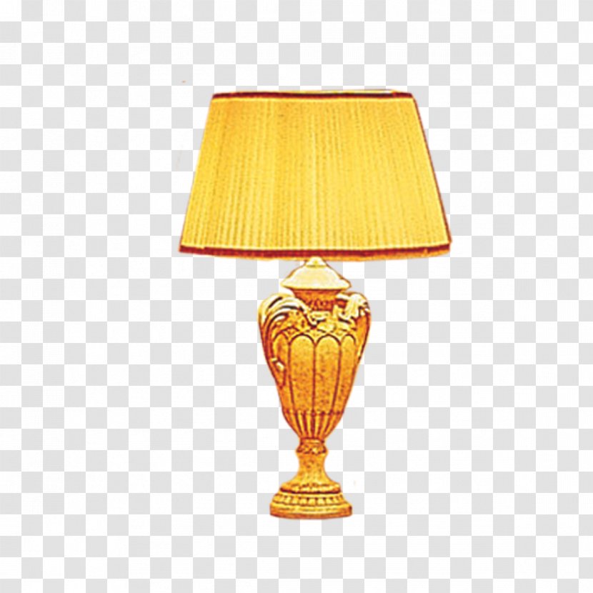 Table Yellow Lampe De Bureau Computer File - Exquisite Lamp Transparent PNG