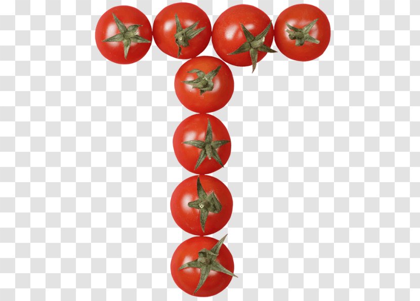 Plum Tomato Letter Food Vegetable - T Transparent PNG