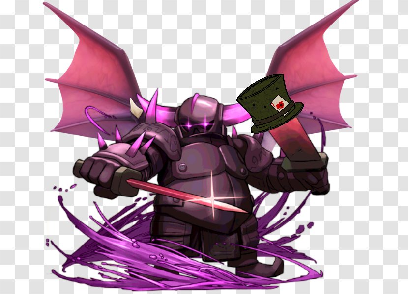 Clash Of Clans Royale Puzzle & Dragons Drawing - Magenta Transparent PNG