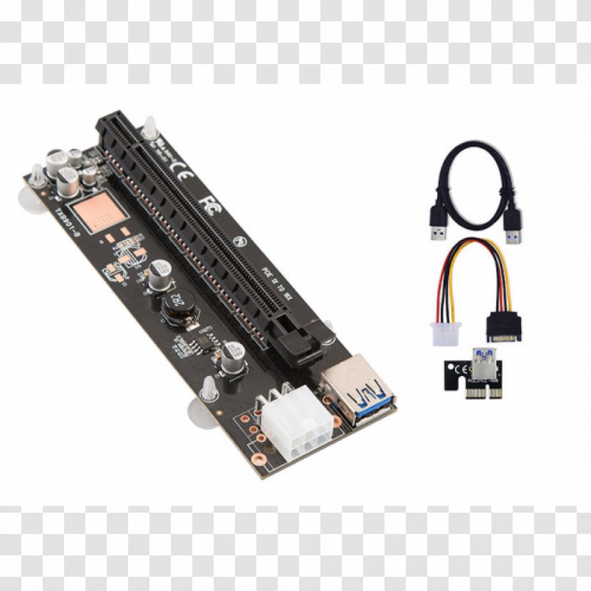 Laptop Graphics Cards & Video Adapters PCI Express Riser Card Conventional - Serial Ata Transparent PNG