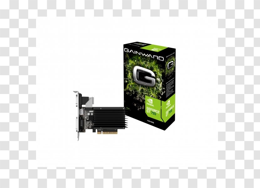 Graphics Cards & Video Adapters NVIDIA GeForce GT 710 Gainward GDDR3 SDRAM - Computer Component - Nvidia Transparent PNG