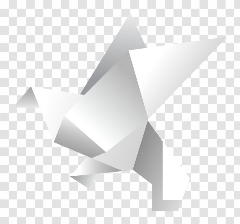 Paper Crane Origami - Thousand Cranes - Vector Cartoon Transparent PNG