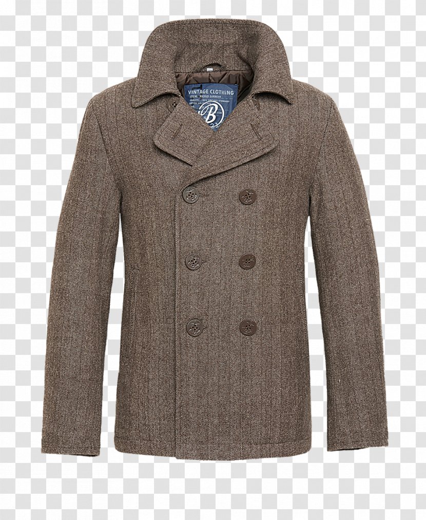 Jacket Pea Coat Overcoat Clothing - Blue Transparent PNG