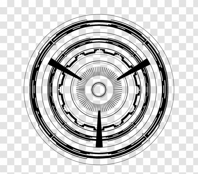 Circle Spiral Concentric Objects Geometry - Black And White - Relation Transparent PNG