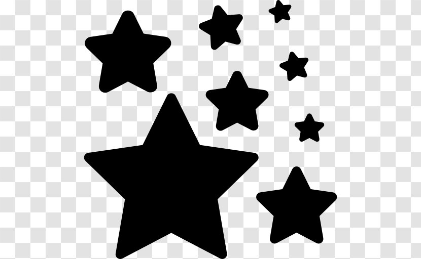 Silhouette Star Clip Art - Five-shaped Transparent PNG