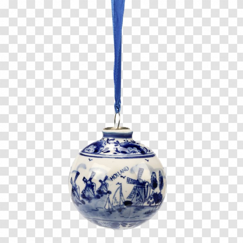 Amsterdam De Koninklijke Porceleyne Fles Christmas Ornament Delftware Bombka - Flower - Hand-painted Articles Transparent PNG