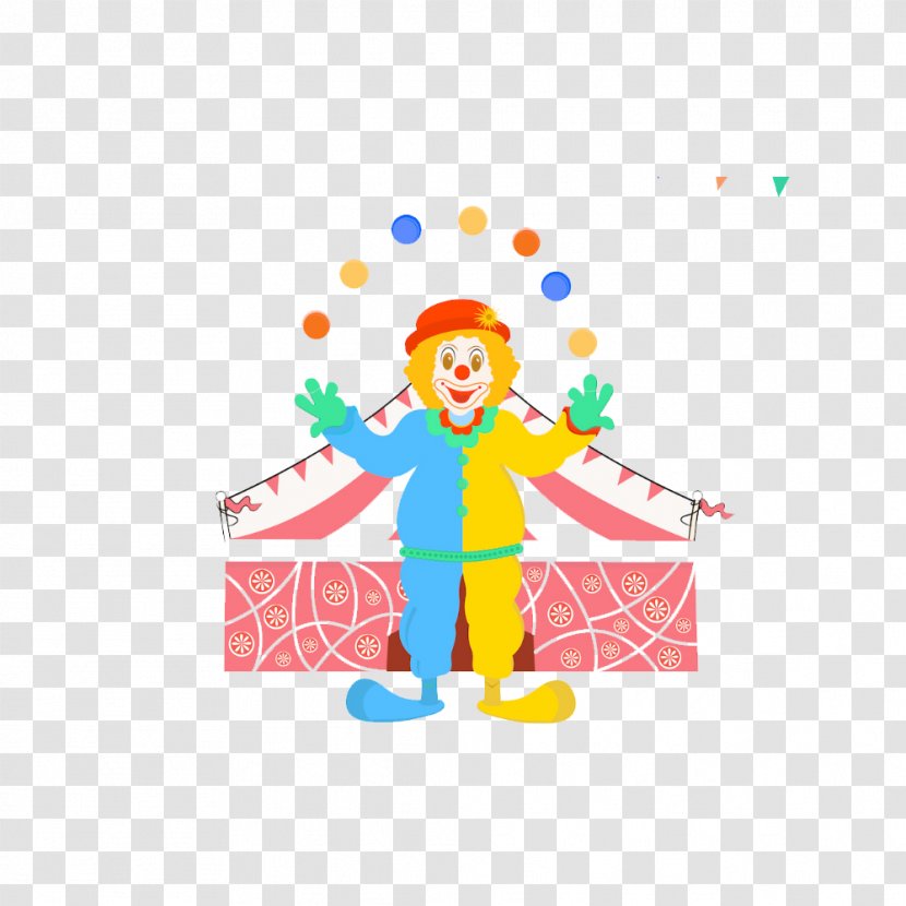 It Clown Circus Image Juggling - Drawing - Acrobatic Design Element Transparent PNG