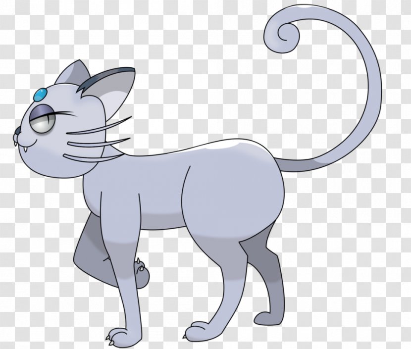 Whiskers Alola Persian Pokémon - Heart - Art Transparent PNG