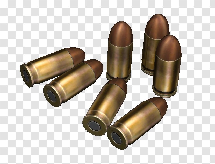 .45 ACP Bullet Cartridge Weapon - Ammunition Transparent PNG