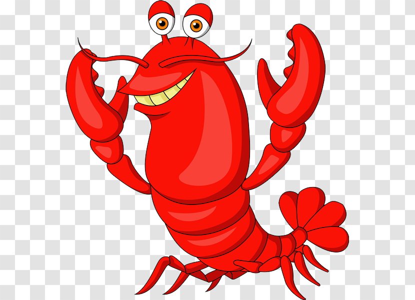 Lobster Cartoon Royalty-free Clip Art - Frame - Standing Tail Transparent PNG